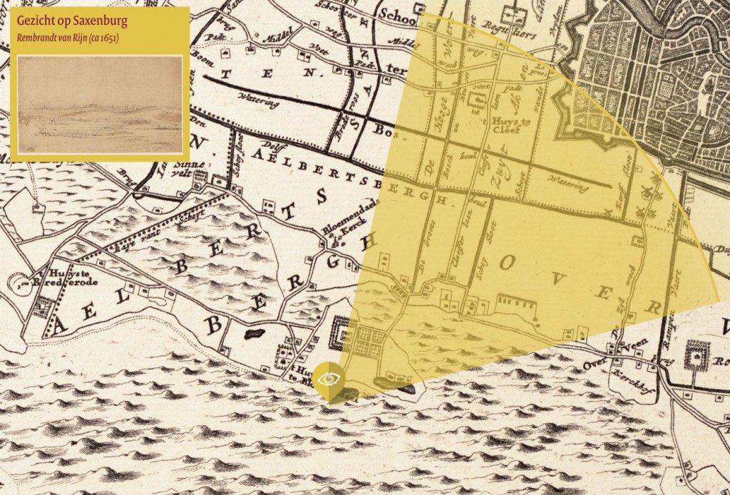 Saxenburg-Bloemendaal-op-Dou-1660-Rembrandt-tekening